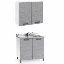 Mobile cucina cemento con