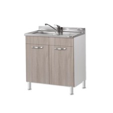 mobile cucina con lavello inox