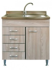 Mobile cucina con lavello inox